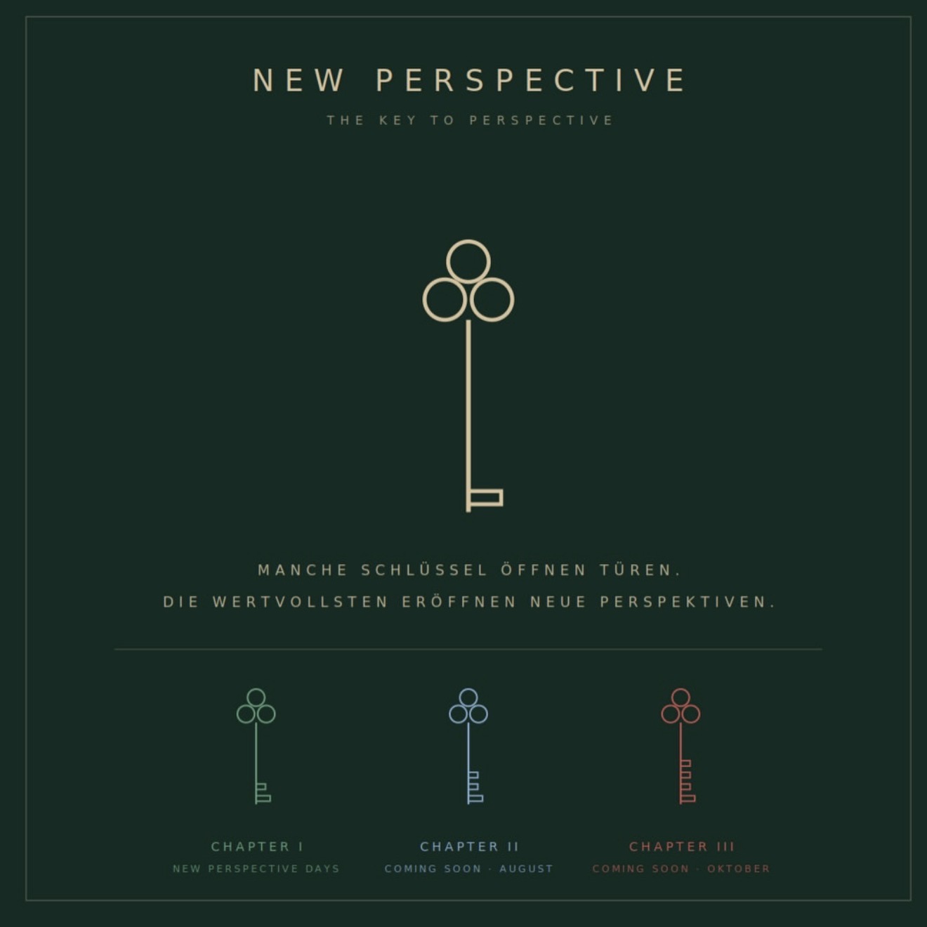 New Perspective — The Key to Perspective: drei Kapitel